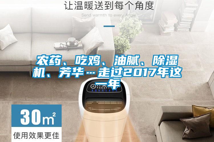 農藥、吃雞、油膩、除濕機、芳華…走過2017年這一年