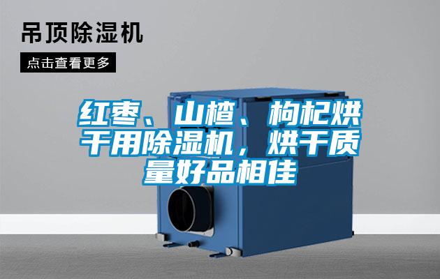 紅棗、山楂、枸杞烘干用除濕機，烘干質量好品相佳