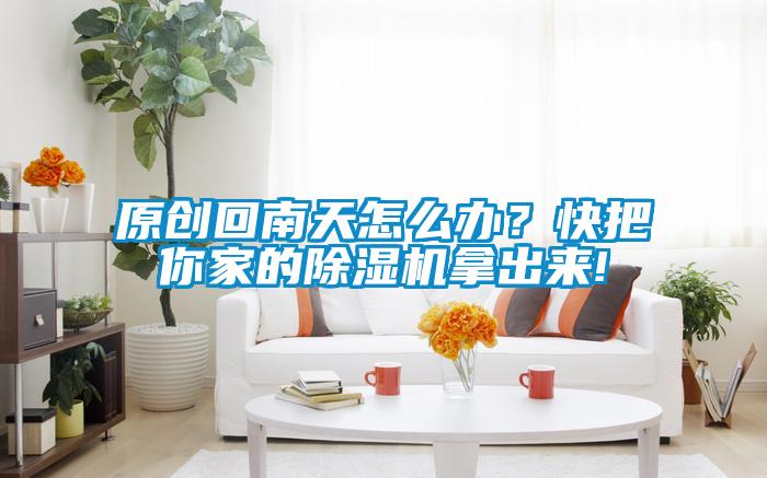 原創(chuàng)回南天怎么辦？快把你家的除濕機拿出來!