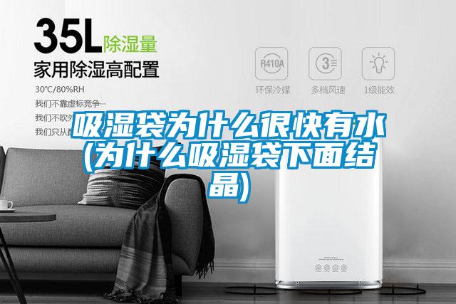 吸濕袋為什么很快有水(為什么吸濕袋下面結晶)