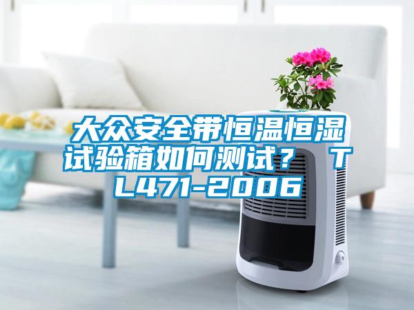 大眾安全帶恒溫恒濕試驗箱如何測試？ TL471-2006