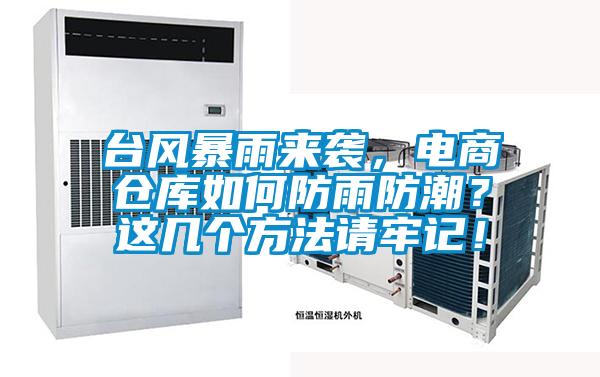 臺(tái)風(fēng)暴雨來(lái)襲，電商倉(cāng)庫(kù)如何防雨防潮？這幾個(gè)方法請(qǐng)牢記！