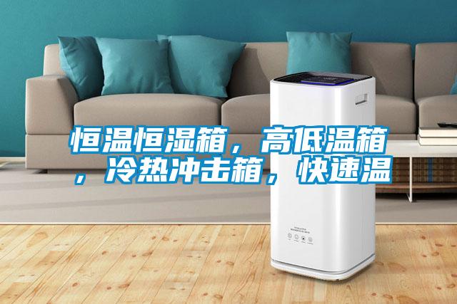 恒溫恒濕箱，高低溫箱，冷熱沖擊箱，快速溫