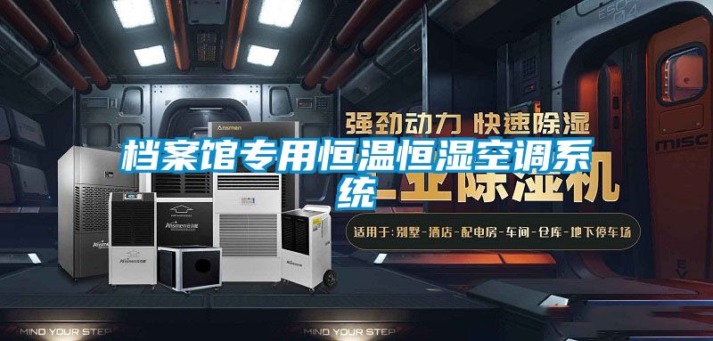 檔案館專用恒溫恒濕空調系統(tǒng)